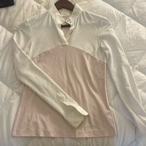 CAVALLERIA TOSCANA equestrian long sleeve show shirt.